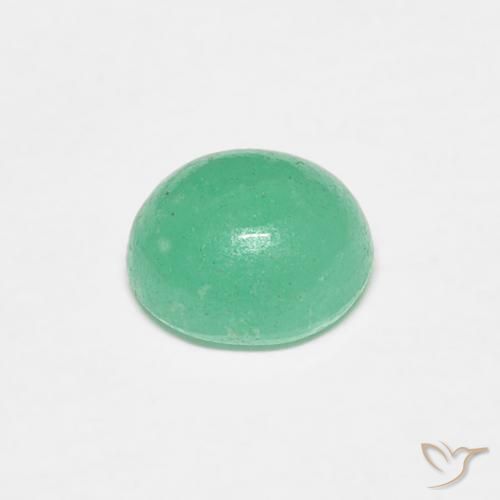 Esmeralda Verde pistacho natural de 0.80 ct, Ovalada, Translúcido