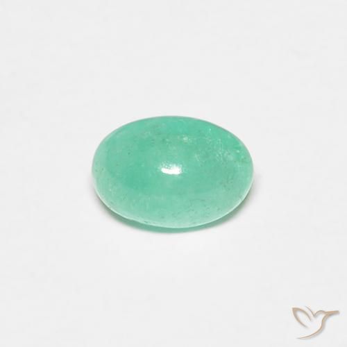 0.44ct Natural Verde pistacho Esmeralda, Ovalada, Translúcido