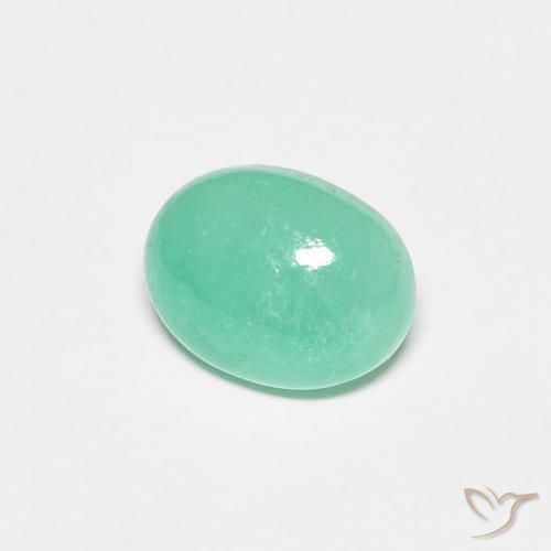 1.12ct Natural Verde claro Esmeralda, Ovalada, Translúcido