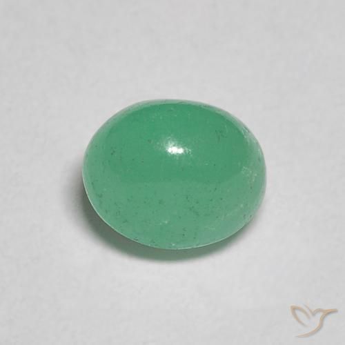 Esmeralda Verde eléctrico natural de 0.92 ct, Ovalada, Translúcido
