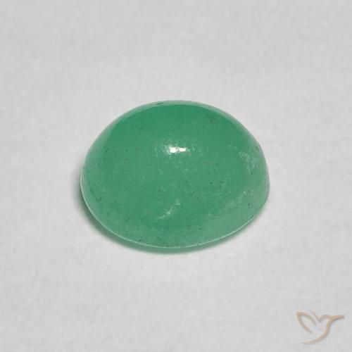 Esmeralda Verde eléctrico natural de 0.92 ct, Ovalada, Translúcido