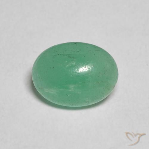 0.75ct Natural Verde medio Esmeralda, Ovalada, Translúcido