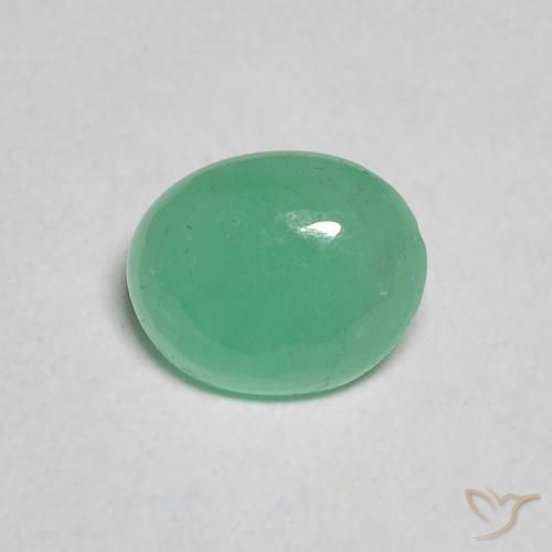 0.66ct Natural Verde menta intenso Esmeralda, Ovalada, Translúcido