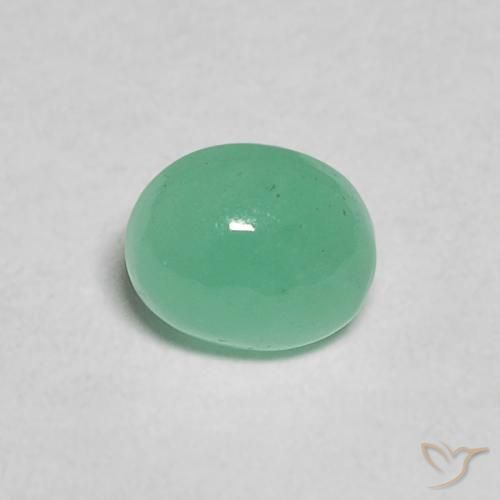 0.47ct Natural Verde medio Esmeralda, Ovalada, Translúcido
