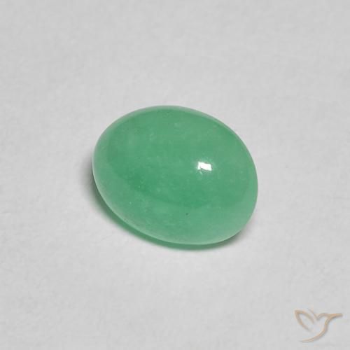 Esmeralda Verde menta natural de 0.91 ct, Ovalada, Translúcido