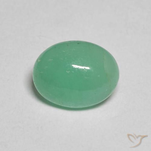 1.75ct Natural Verde helecho Esmeralda, Ovalada, Translúcido