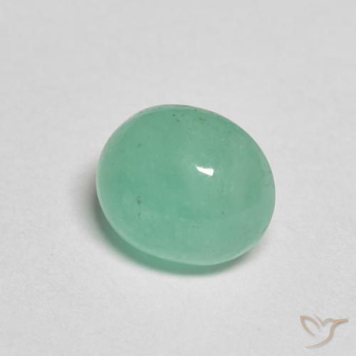 Esmeralda Verde claro natural de 1.13 ct, Ovalada, Translúcido