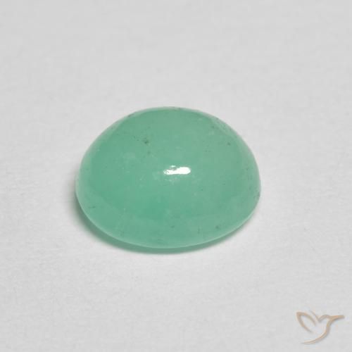 Esmeralda Verde claro natural de 1.13 ct, Ovalada, Translúcido