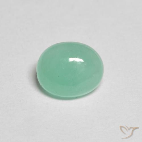 0.69ct Natural Verde claro Esmeralda, Ovalada, Translúcido