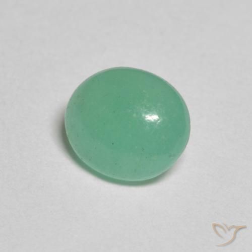 Esmeralda Verde claro natural de 0.88 ct, Ovalada, Translúcido