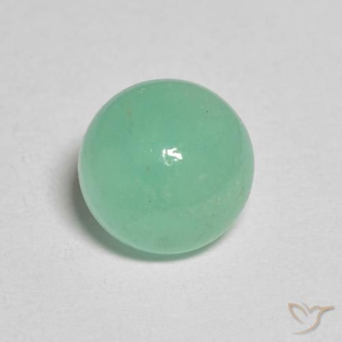 1.18ct Natural Verde claro Esmeralda, Redondo, Translúcido, Photo A