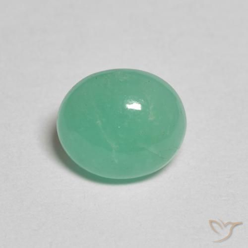 0.95ct Natural Verde claro Esmeralda, Ovalada, Translúcido, Photo A