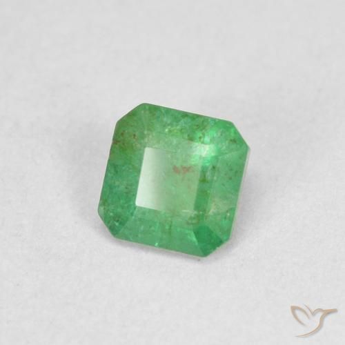 Esmeralda Verde trébol natural de 0.30 ct, Corte Octágono / Esmeralda, SI
