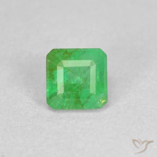 0.33ct Natural Verde trébol Esmeralda, corte esmeralda, SI