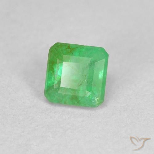 Esmeralda Verde trébol natural de 0.33 ct, Corte Octágono / Esmeralda, SI