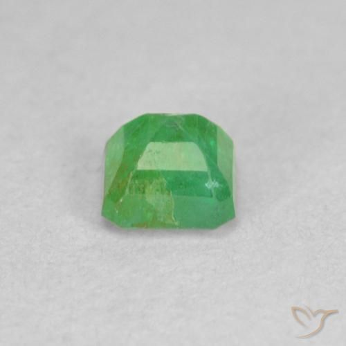 Esmeralda Verde trébol natural de 0.33 ct, Corte Octágono / Esmeralda, SI