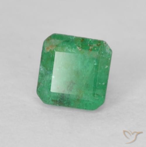 Esmeralda Verde albahaca claro natural de 0.27 ct, Corte Octágono / Esmeralda, SI