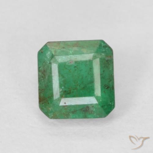 0.40ct Natural Verde medio Esmeralda, corte esmeralda, SI