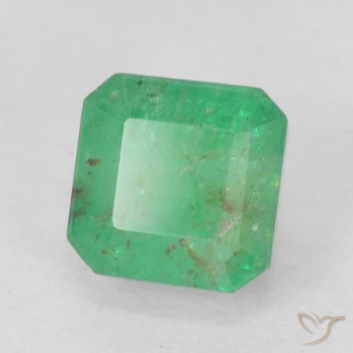 Esmeralda Verde trébol natural de 0.74 ct, Corte Octágono / Esmeralda, SI