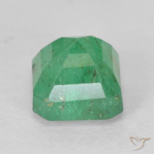 Esmeralda Verde trébol natural de 0.74 ct, Corte Octágono / Esmeralda, SI