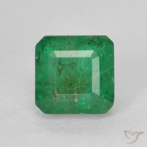 0.52ct Natural Verde medio Esmeralda, corte esmeralda, SI