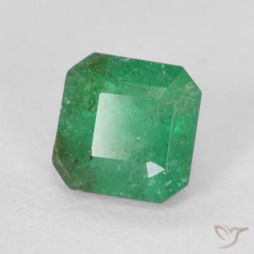 Esmeralda Verde cálido natural de 0.27 ct, Corte Octágono / Esmeralda, SI