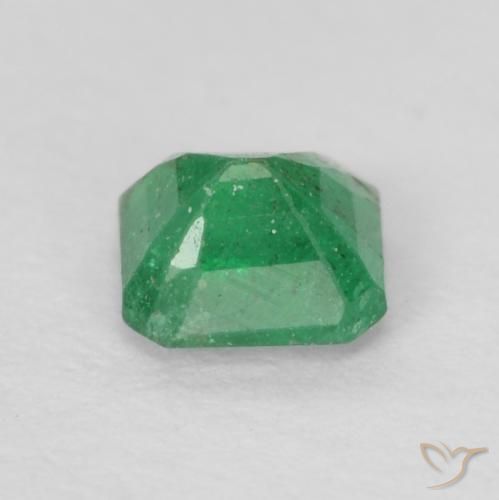 Esmeralda Verde cálido natural de 0.27 ct, Corte Octágono / Esmeralda, SI
