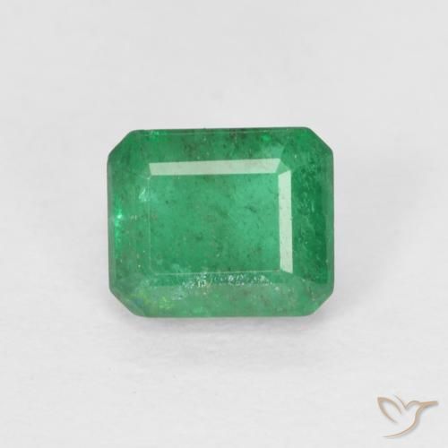0.59ct Natural Verde claro Esmeralda, corte esmeralda, SI