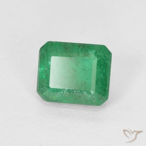 Esmeralda Verde claro natural de 0.59 ct, Corte Octágono / Esmeralda, SI