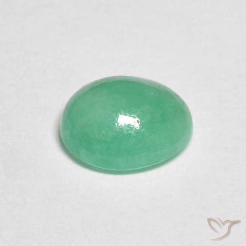Esmeralda Verde menta natural de 1.02 ct, Ovalada, Translúcido