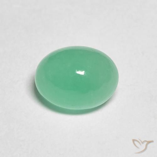 1.10ct Natural Verde medio Esmeralda, Ovalada, Translúcido
