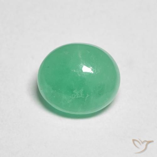 1.17ct Natural Verde medio Esmeralda, Ovalada, Translúcido