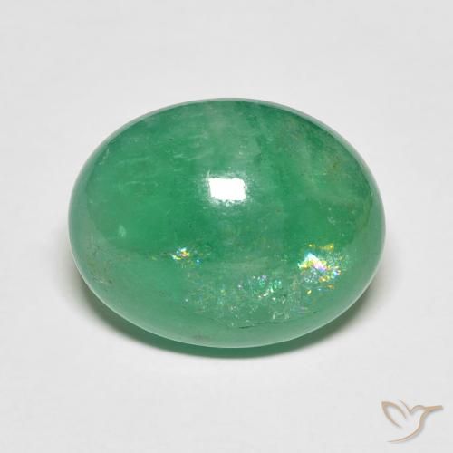 8.05ct Natural Verde claro Esmeralda, Ovalada, Translúcido