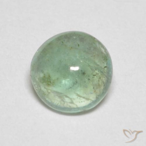 0.41ct Natural Verde amarillo muy claro Esmeralda, Redondo, Transparente