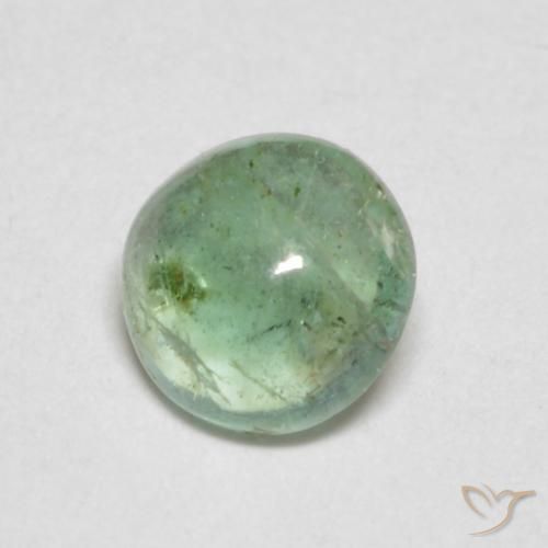 Esmeralda Verde amarillo muy claro natural de 0.41 ct, Redondo, Transparente
