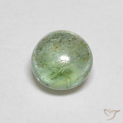 0.32ct Natural Verde amarillo claro Esmeralda, Redondo, Transparente
