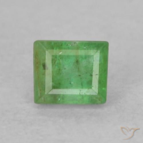 0.20ct Natural Verde medio Esmeralda, Corte Baguette, SI