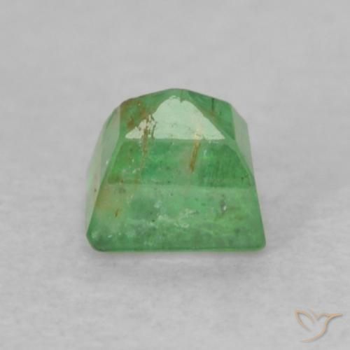 Esmeralda Verde medio natural de 0.20 ct, Corte Baguette, SI
