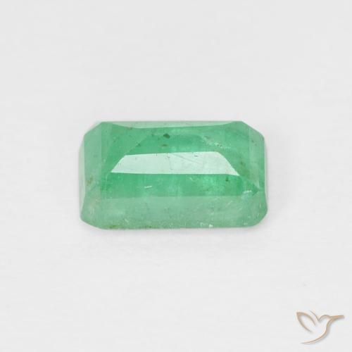 Esmeralda Verde claro natural de 0.64 ct, Corte Octágono / Esmeralda, SI