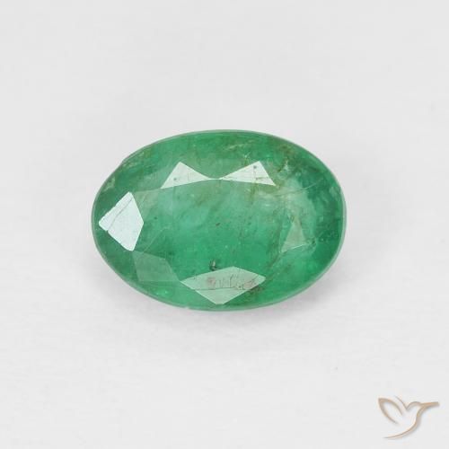 0.73ct Natural Verde cálido Esmeralda, Ovalada, VS-SI