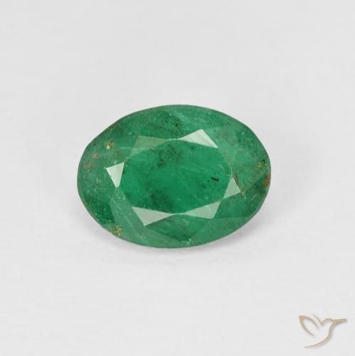 1.02ct Natural Verde cálido Esmeralda, Ovalada, VS-SI