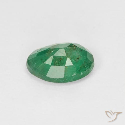 Esmeralda Verde cálido natural de 1.02 ct, Ovalada, VS-SI