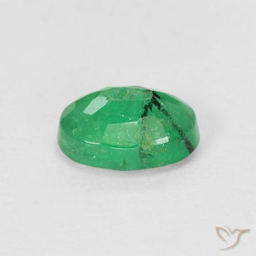 Esmeralda Verde claro natural de 0.58 ct, Ovalada, VS-SI
