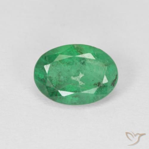 0.79ct Natural Verde cálido Esmeralda, Ovalada, SI