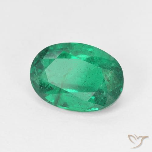 Esmeralda Verde oscuro natural de 1.93 ct, Ovalada, VS