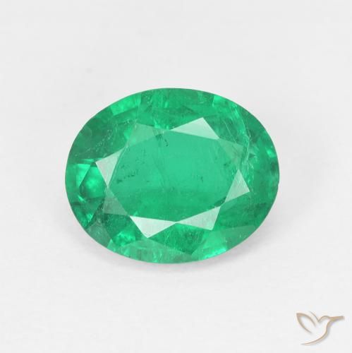 1.80ct Natural Verde cálido Esmeralda, Ovalada, VS