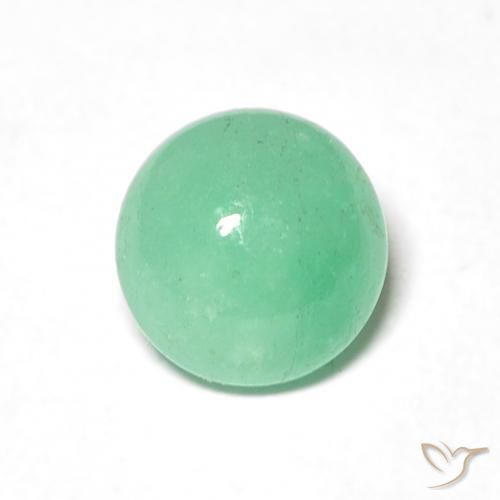 1.05ct Natural Verde claro Esmeralda, Redondo, Translúcido