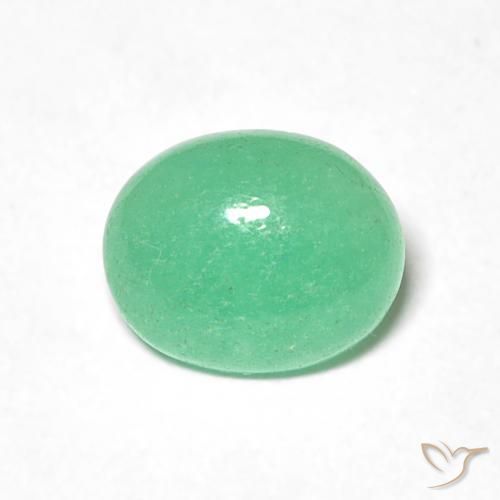 0.99ct Natural Verde claro Esmeralda, Ovalada, Translúcido