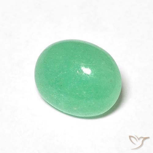 Esmeralda Verde claro natural de 0.99 ct, Ovalada, Translúcido