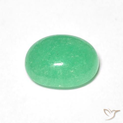 Esmeralda Verde claro natural de 0.99 ct, Ovalada, Translúcido